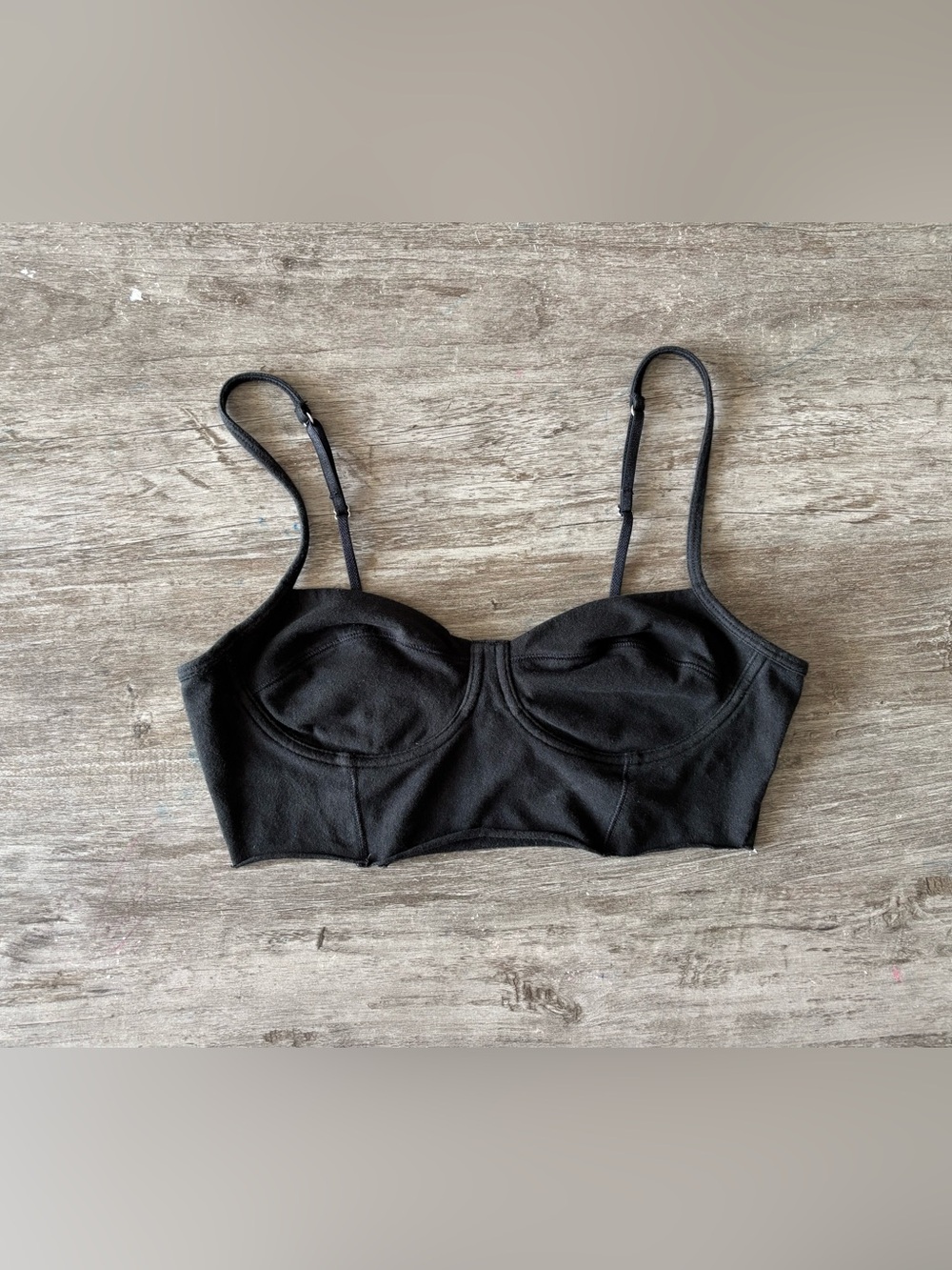Victoria’s Secret Crop Top Bralette Black Sweetheart Neck Women S Feminine 90s